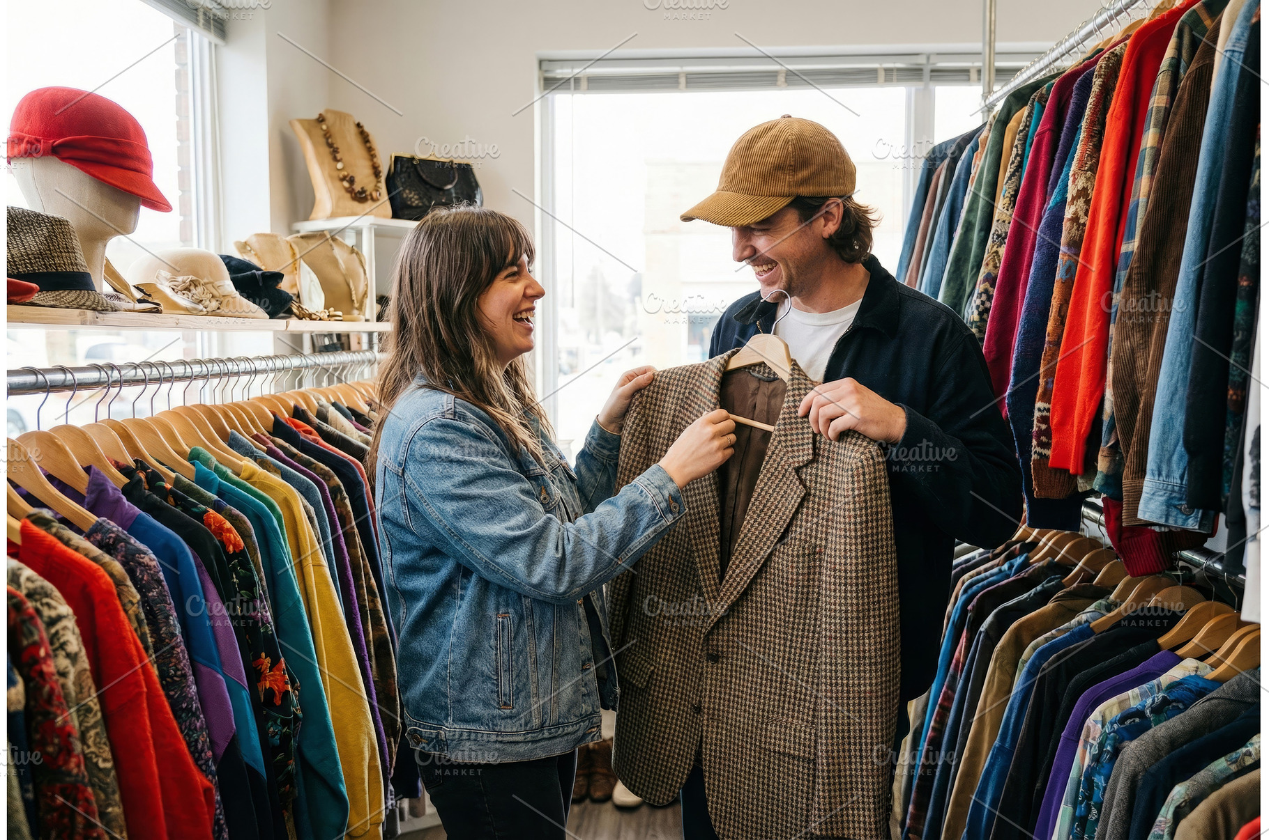 Couple Thrift Shopping, a Beauty & Fashion Photo by CREATIVEDEF