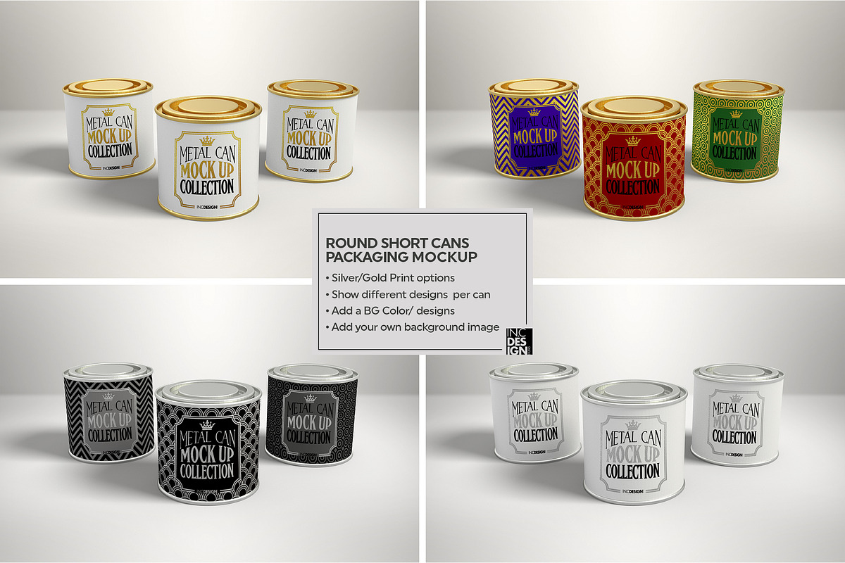 Vol2. Metal Can Mockup Collection, a Cups & Container Mockup by INCDesign (Photo 15 of 23)