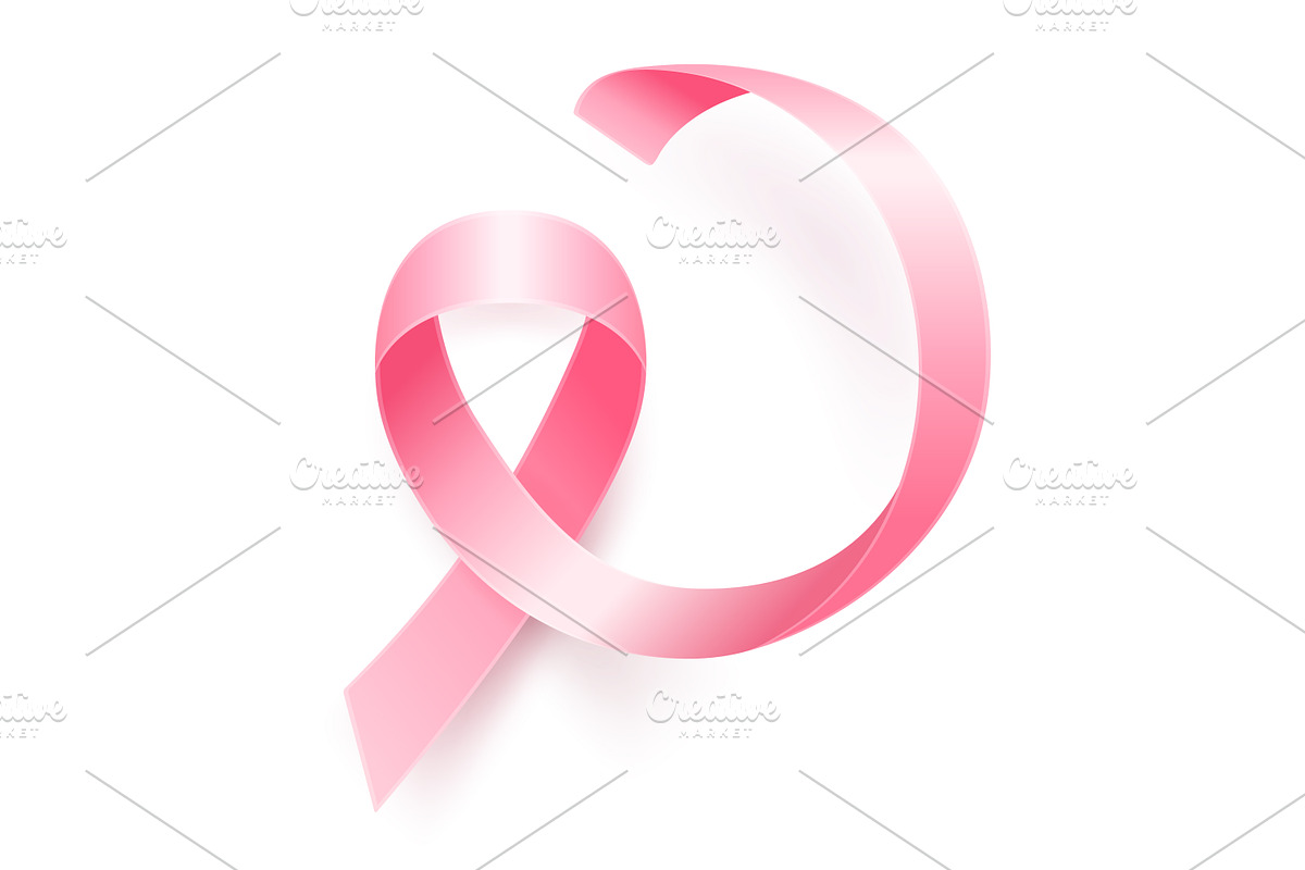 Pink ribbon, Breast Cancer Awareness, an Object Graphic by Gomolach (Photo 5 of 9)