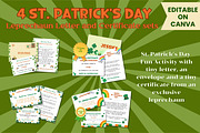 4 Leprechaun Letter&Certificate sets, a Print Template by Adalin Shop (Thumbnail 1 of 8)
