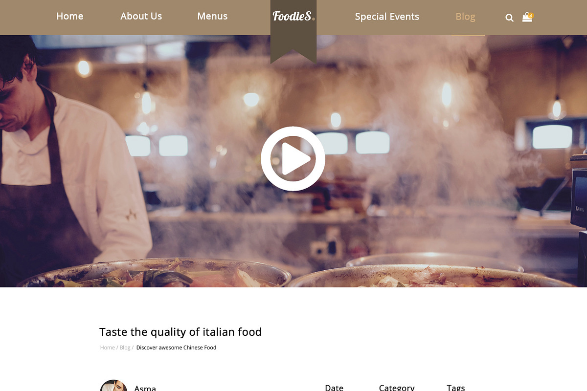Foodies-Food&Restaurant PSD Template, a Websites & App Template by temRam (Photo 28 of 33)