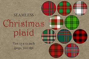 Seamless Christmas Plaid