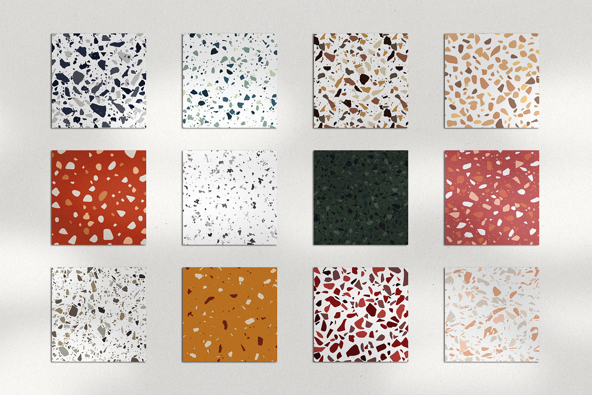 Terrazzo Seamless Patterns - Terra 1, a Pattern Graphic by Saguaro Digital (Photo 2 of 8)