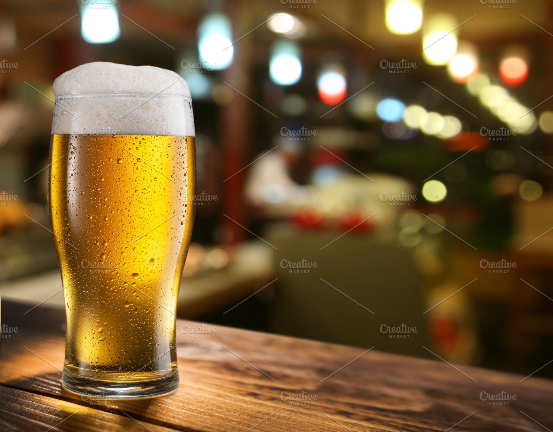 Cooled glass of beer, a Food & Drink Photo by Volff