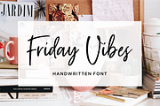 Friday Vibes - Handwritten Font, a Script Font by Sronstudio (Thumbnail 1 of 8)