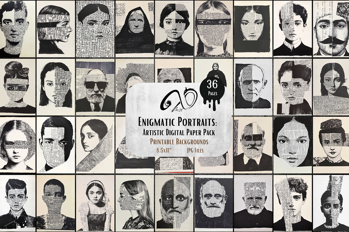Enigmatic Portraits Background, a Person Illustration by NiiiNArt (Photo 1 of 8)