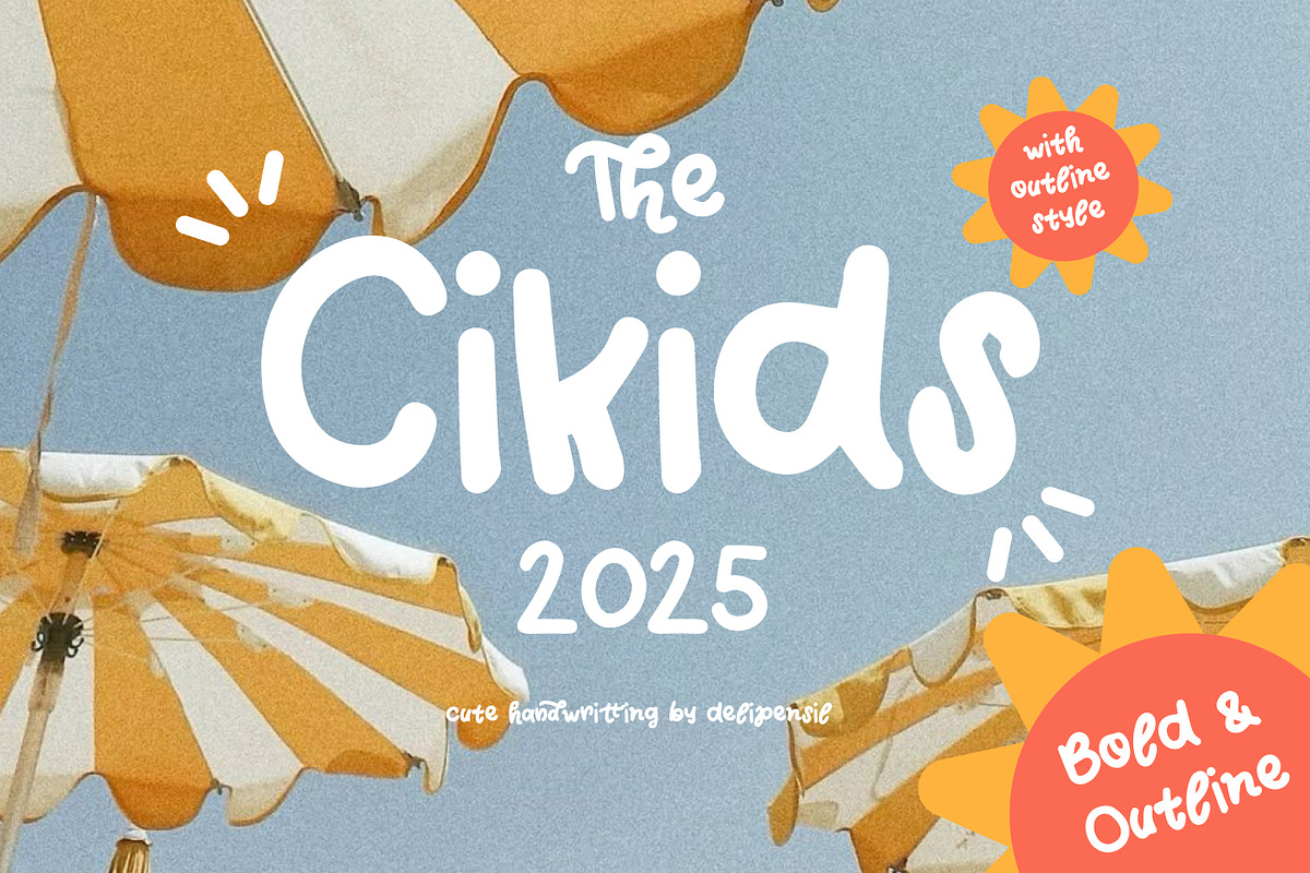 Cikids - Cute Handwritting Typeface, a Handwritten Font by delipensil (Photo 1 of 8)