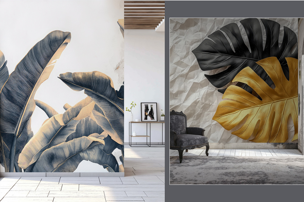 Modern Mixed Art Wallpaper, a Decorative Illustration by fei long (Photo 9 of 10)