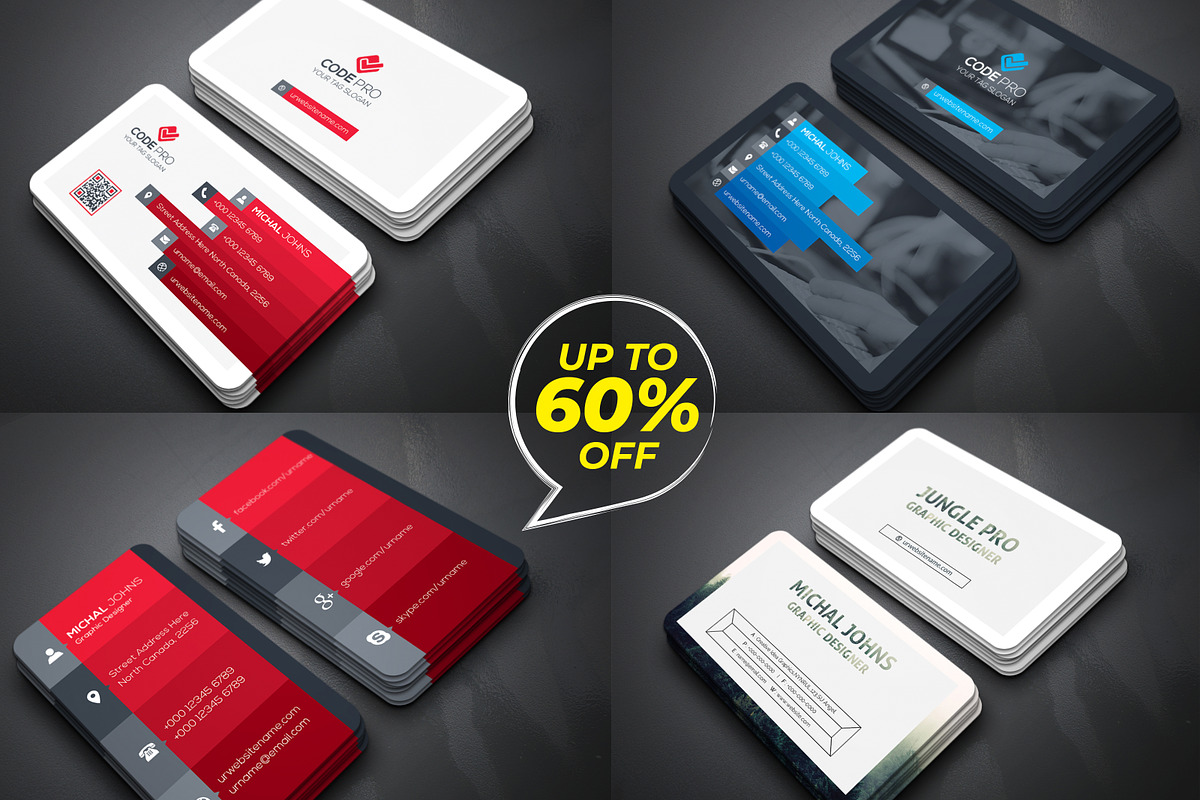 Business Cards Bundle Offer, a Business Card Template by Genereux Art (Photo 6 of 14)