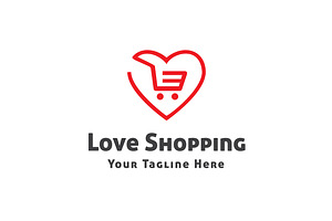 Love Shopping Logo Template