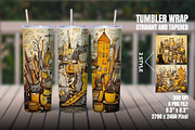 Doodle Cat 20oz Skinny Tumbler Wrap, an Object Graphic by Mockmenot (Thumbnail 1 of 3)