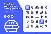 Fast food Icons, a Duotone Icon by HacaStudio (Thumbnail 1 of 3)