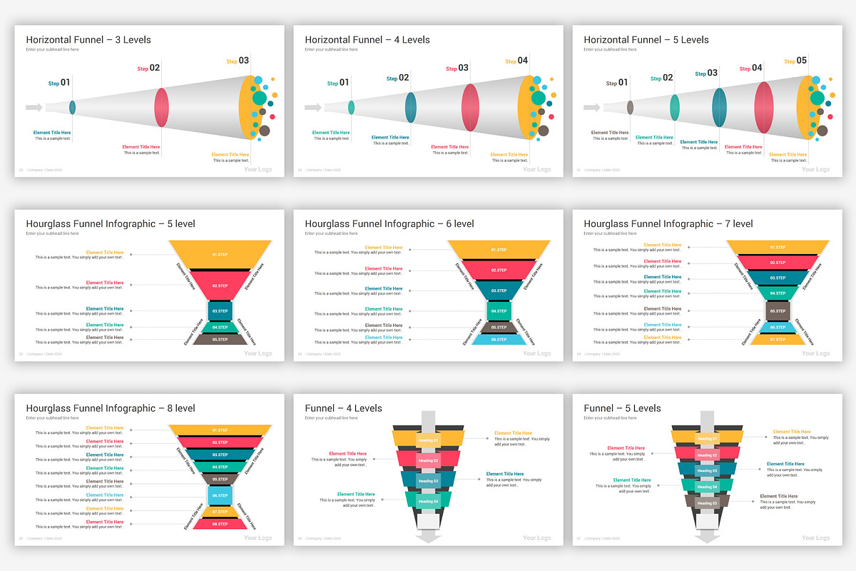 Funnel Google Slides Infographics, a Presentation Template by SlideOne