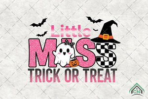 Little Miss Trick or Treat Halloween, an Illustration by Craft Nest