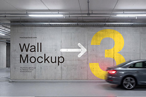 Parking Wall Mockup