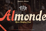 Almonde Retro Font, a Sans Serif Font by RMPL.std (Thumbnail 1 of 6)