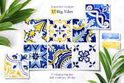 Portuguese Azulejos Tiles & Patterns, a Pattern Graphic by ilonitta (Thumbnail 2 of 17)
