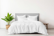 Bed linen and pillow mockup, an Advertising Mockup by My Mockup (Thumbnail 3 of 3)