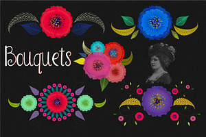 Watercolor Floral elements & more