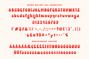 Retro Holiday - Groovy Display Font, a Handwritten Font by SaktiAvellin (Thumbnail 5 of 9)