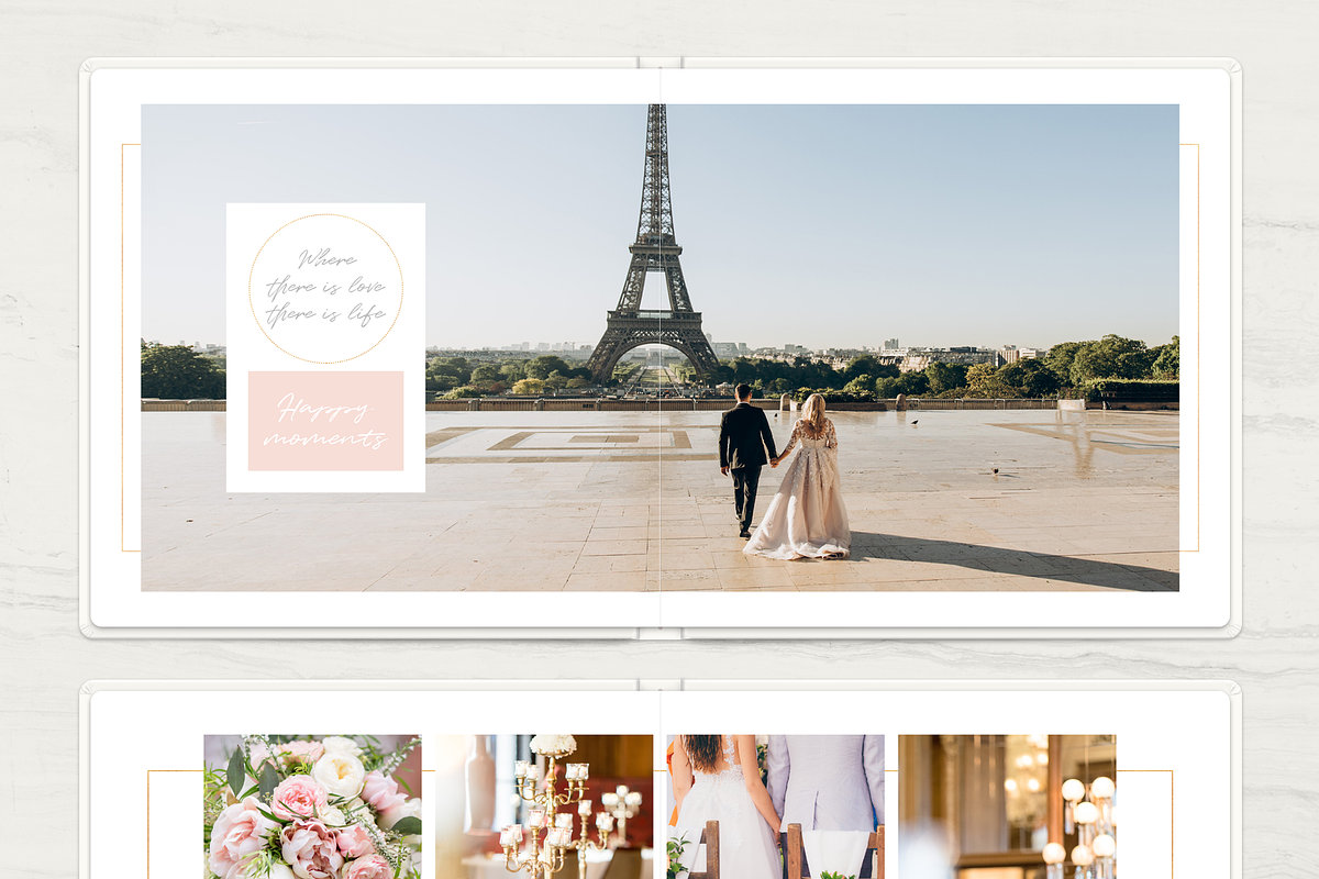 Gold Wedding Album Template, a Brochure Template by ArealPro (Photo 7 of 13)