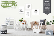 Kids Room Wall/Frame Mock Up 22, a Print Template by Whimsicality (Thumbnail 1 of 6)