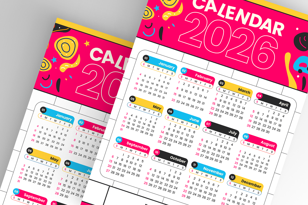 Creative Calendar 2026, a Print Template by Annora Studio (Photo 6 of 6)