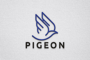 Dove Pigeon Bird Animal Flying Logo, a Branding & Logo Template by jongcreative