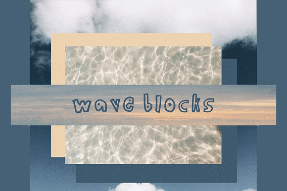 WAVE BLOCKS - a handwritten font preview 4