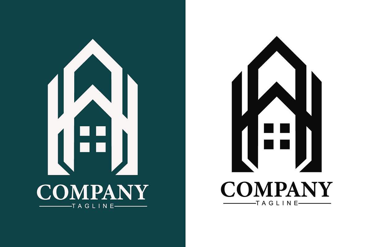 Letter A Home Real Estate Logo, a Branding & Logo Template by Design House