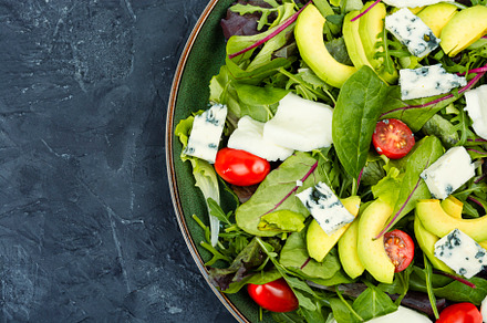Salad of vegetables, lettuce and che, a Food & Drink Photo by MLunov MLunov