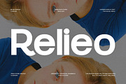 Relieo - Display, a Sans Serif Font by Webhance Studio (Thumbnail 1 of 12)
