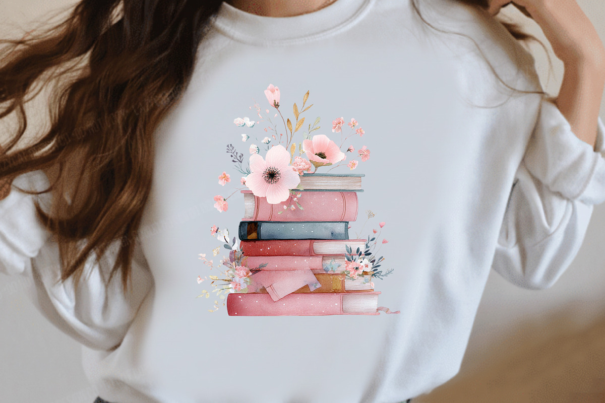 Watercolor Pink Books and Frames, an Education Illustration by Designworld (Photo 7 of 9)