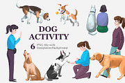 Dog life. PNG clipart, a Graphic by Aksol (Thumbnail 3 of 4)