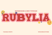 Rubylia – Variable Width Font, a Serif Font by Huge Dream Studio (Thumbnail 1 of 8)