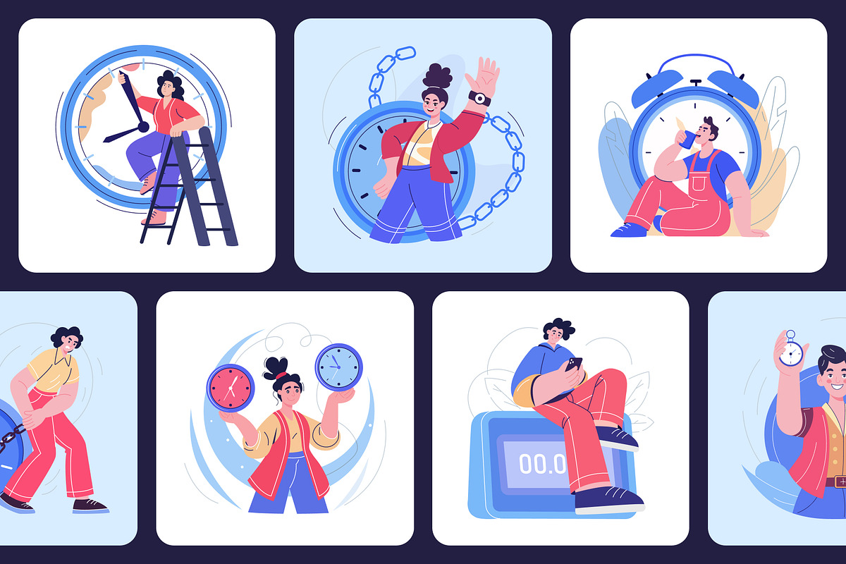 Animated Time Management, a Finance Illustration by Creative Stall (Photo 4 of 5)