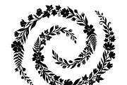 50 Elegant Floral Leaf Spiral Frame, a Decorative Illustration by Amazin_art (Thumbnail 39 of 41)