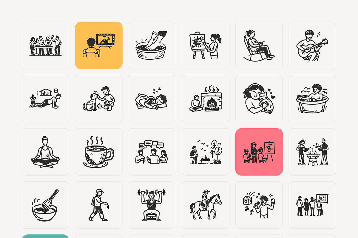 Daily Lifestyle Icon Set, a Graphic by Brickclay (Photo 12 of 12)