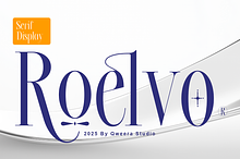Roelvo - Clean Elegant Display Serif
