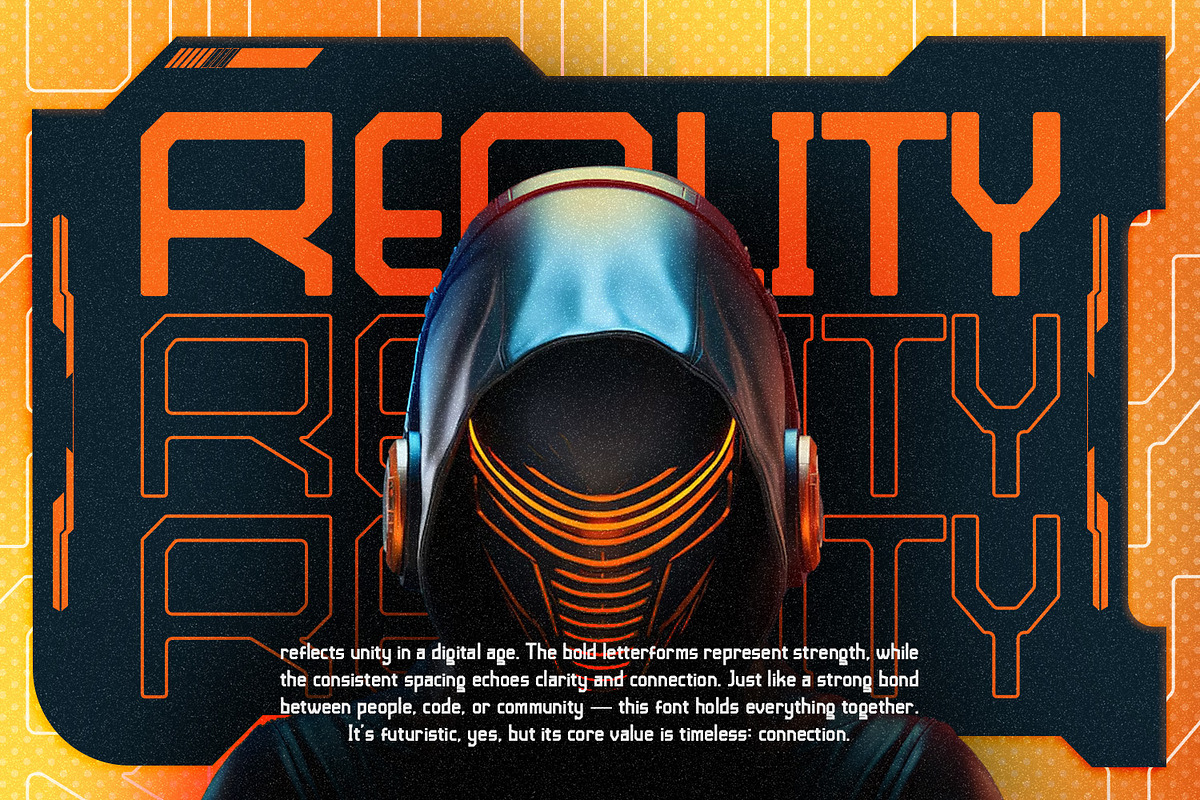 Thebond - Futuristic Display, a Font by Hasbi Creative (Photo 6 of 8)
