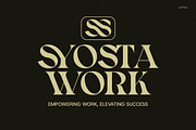 Syosta Work Display Serif Font, a Serif Font by Graphicxell (Thumbnail 1 of 7)