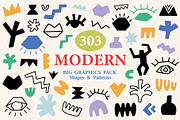 300+ Modern Abstract Bundle, a Graphic by Katrinelly (Thumbnail 1 of 13)