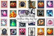 Cool Halloween Postage Stamps PNG, an Illustration by Designking (Thumbnail 1 of 4)