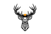 Artistic Geometric Deer Head Bundle, an Illustration by yasushie (Thumbnail 2 of 31)