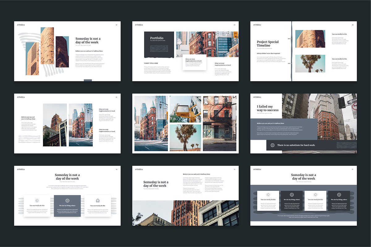 Publica Powerpoint Template, a Presentation Template by Reshapely (Photo 7 of 9)