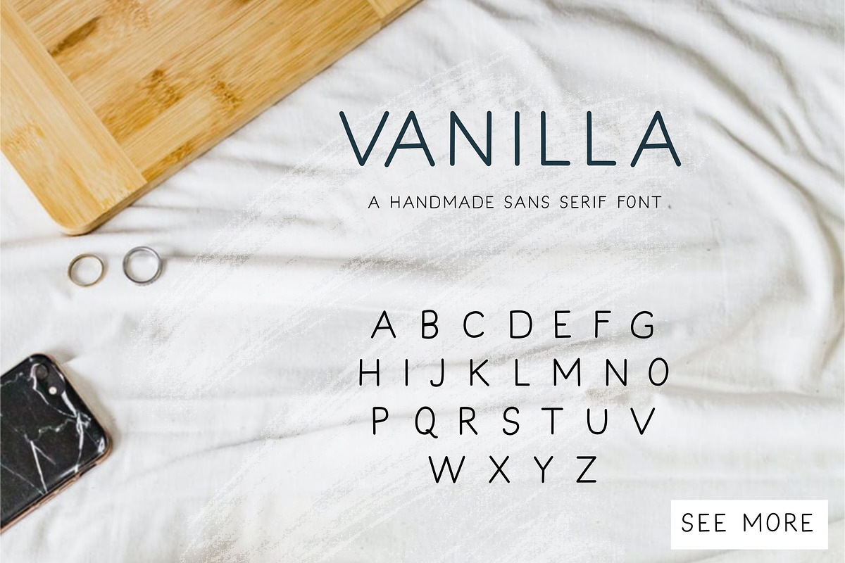 Vanilla - A handmade sans serif font preview 3