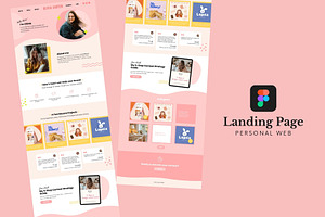 Figma Landing Page Template, a Landing Page Template by Cathy Cárcamo