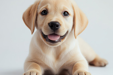 Adorable Yellow Labrador Puppy Lying, an Animal Photo by Pixeness
