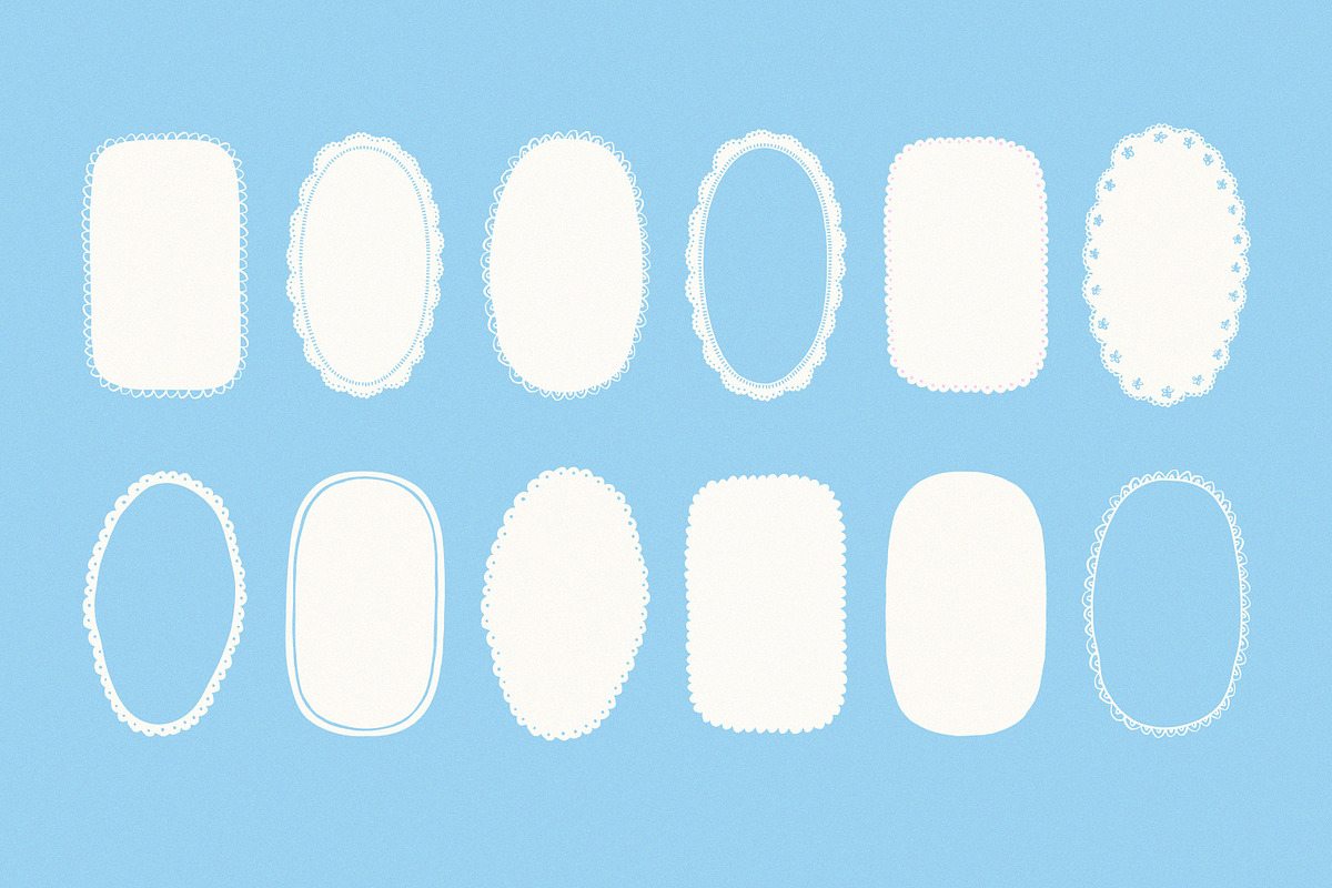 Naive Hand Drawn Frames & Background, an Object Graphic by Leila Divine (Photo 13 of 16)