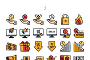 30 Sale and Promotion Icon set, an Outline Icon by Just Icon (Thumbnail 2 of 3)